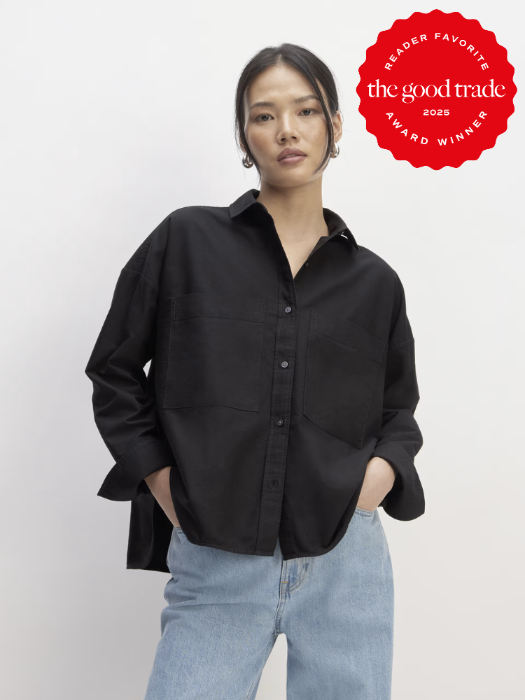 Person in a black button-up shirt and light jeans stands against a plain background. A red "Reader Favorite: AlsWell Blog Award Winner 2025" badge is in the top right corner.